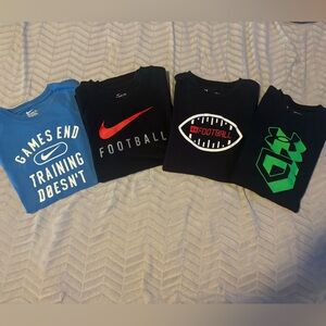 Nike/ Under Armour boys, short sleeve T-shirts youth size large